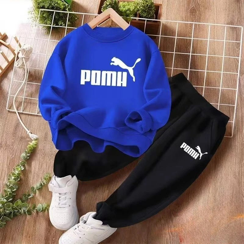 Autumn Baby Girl Boy Clothes Set Children Sports Letter Printing Sweatshirt Top and Pants Bottom Two Piece Suit Tracksuit kids clothing set,kids sports suit,children sports suit,kids sweatshirt set,girls clothing set,boys clothing set