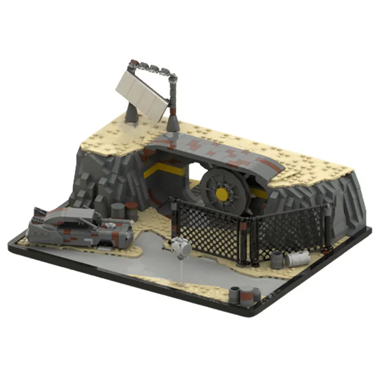 

MOC-104229 Refuge Building Model Block Assembly Toy Decoration