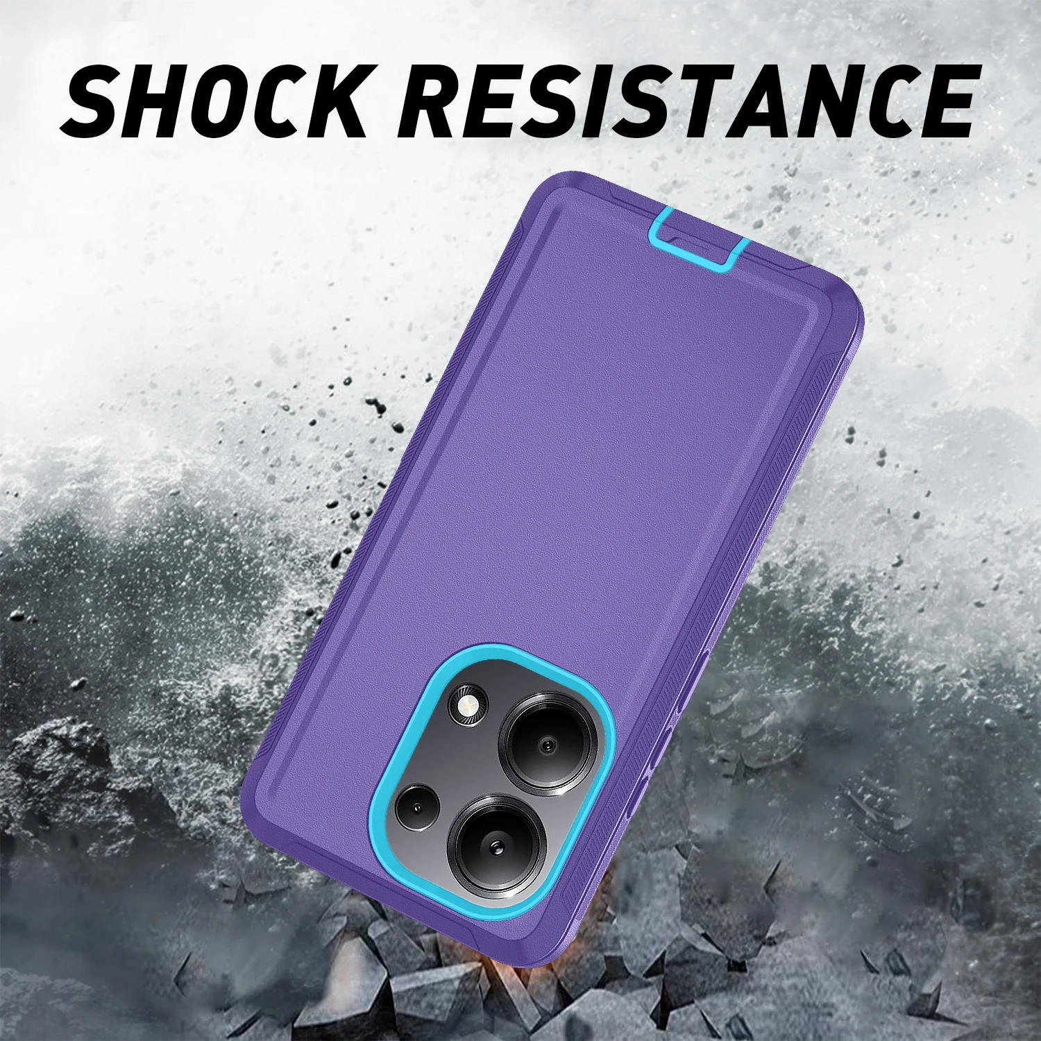 Armor Shockproof Dustproof Heavy Duty Case with Camera Protection