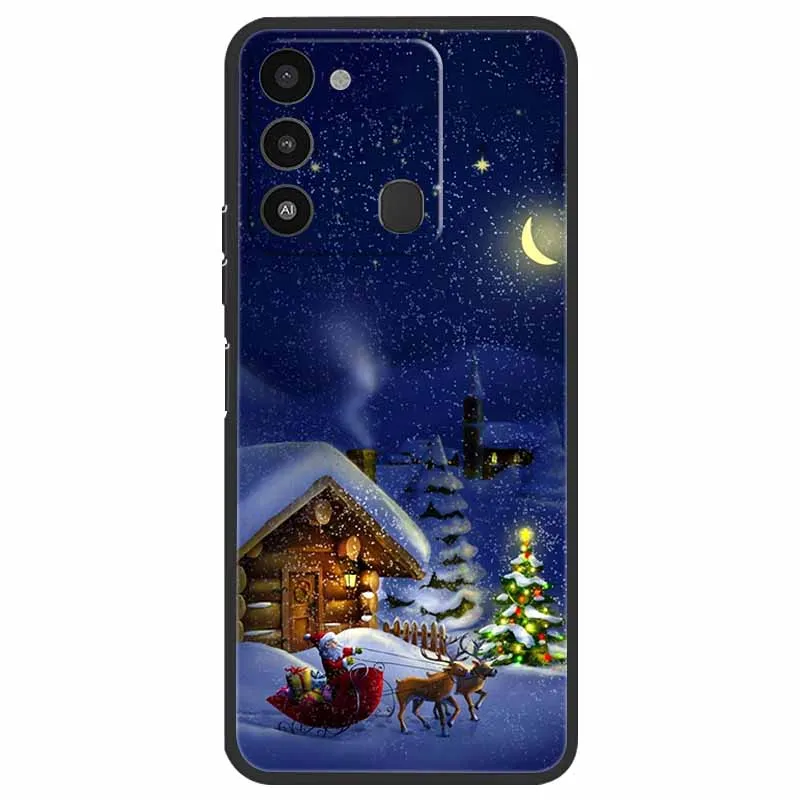 Holiday Edition Silicone Soft TPU Phone Cover - Festive Design Case