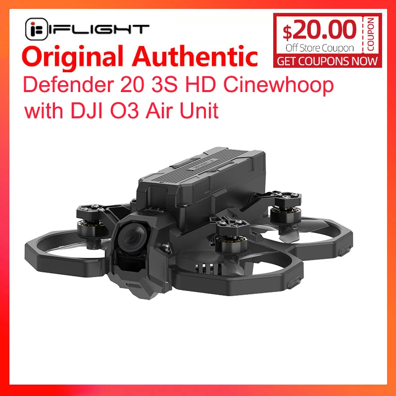 Iflight Defender 20 3S Hd Cinewhoop Drone Bnf Con O3 Air Unit Per Parti Fpv