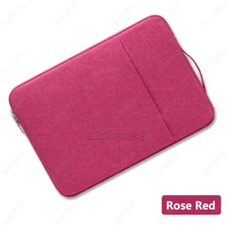 Elegant Multipurpose Tablet Handbag Sleeve - Stylish Protective Pouch for Air 13 2024 2025 (RoseRed)