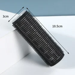 Versatile Self - Grip Hair Rollers for Fluffy, Natural Curls - Heatless, Self - Adhesive Styling Tools (Black 3cm)