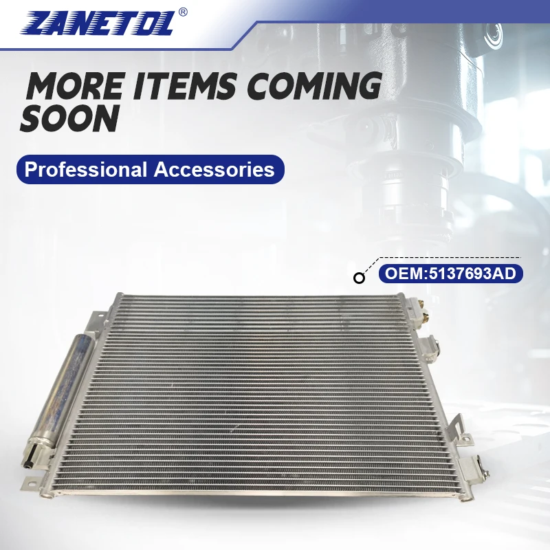 ZANETOL A/C Condenser Interior for CHRYSLER 300 2005~2014 for DODGE CHALLENGER 2008~ 5137693AD 5137693AA 5137693AB 5137693AC
