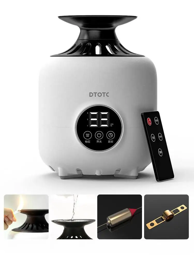 Dtotc 220V 50Hz Household Fast Drying Wardrobe Small Air Heater Large Capacity Wind Drying Portable Clothes Disinfection Dryer