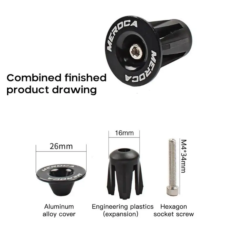 1 paar Fahrrad Lenker End Plugs Aluminium Legierung MTB Road Fahrrad Griffe Fahrrad Währung Lenker Stecker Griff Stecker Fahrrad Teile – Detail 9