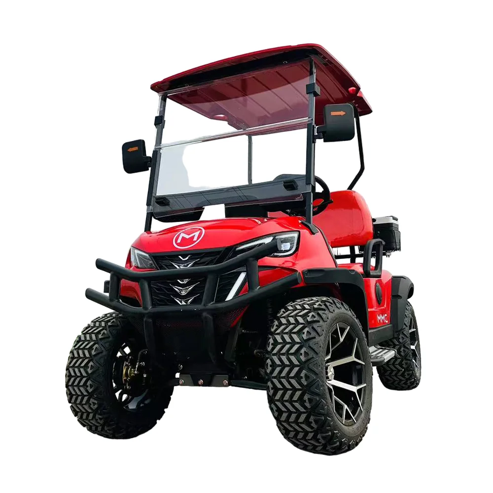 태양광 패널 전기 골프 카트, 5KW, 7KW 모터, 48V, 60V 리튬 리프트 배터리, 2024 신제품