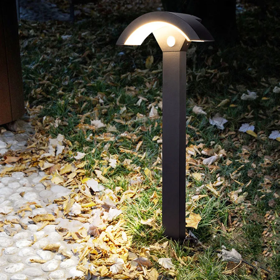 

Thrisdar 60CM Outdoor PIR Motion Sensor Pathway Light Aluminum Lawn Lamps Villa Landscape Column Pillar Lamps