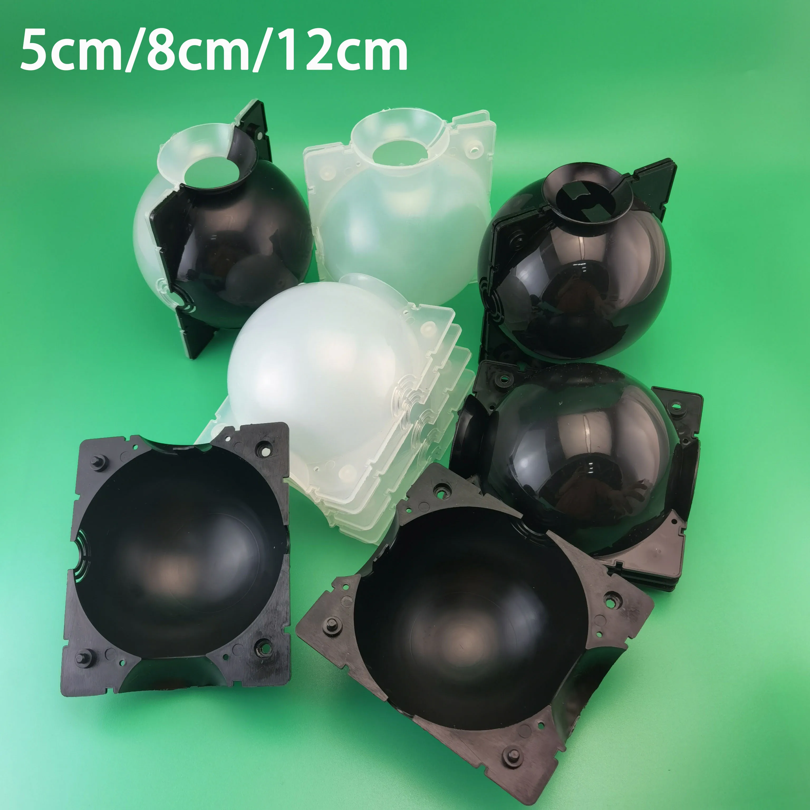 High pressure black transparent 5 8 12cm Rooter Growing Plant Rooting Ball nursery tray tree Root grow plastic case pot Grafting
