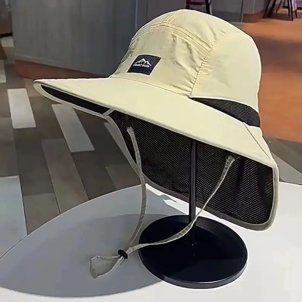Sun Hats Wide Brim Fisherman Hat Sunscreen Quick-Drying Hiking Sun-Shade Bucket Hat Fishing Caps