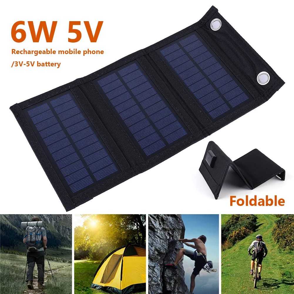 Panneau Solaire Pliable 21W 5V – Chargeur Avec Batterie Intégrée 10000mAh – Allpowers