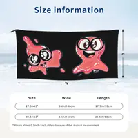 Super Slick Slime Sam Beach Towel Soft Microfiber Quick Dry Absorbent Quick Towels For Mountain Climbing 2