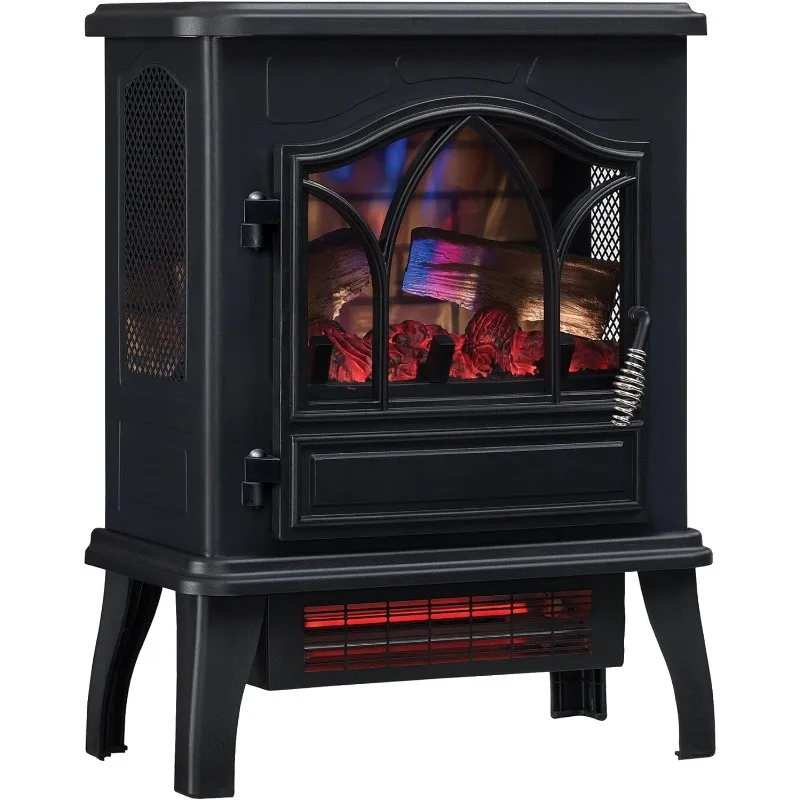 

duraflame® 3D Infrared Quartz Electric Fireplace Stove Heater, Black