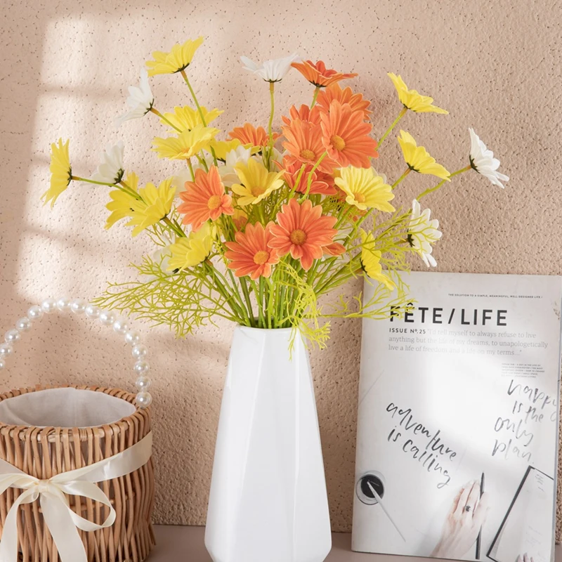 Daisy Sunflower Real Touch Artificial Floral Decor