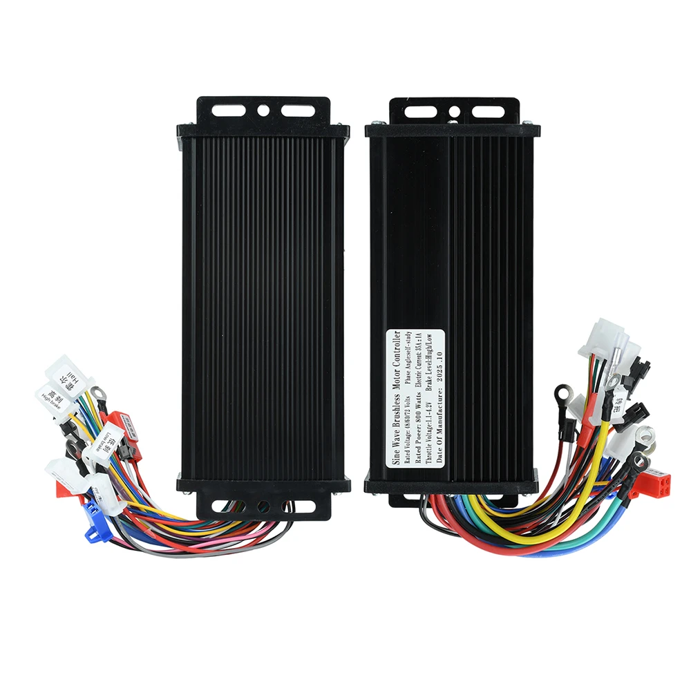 Controller per bici elettrica a onda sinusoidale da 800 W con ampia tensione 48 V 60 V 72 V Corrente 35 A e modalità di tripla velocità per scooter/motociclette elettriche - immagine 2