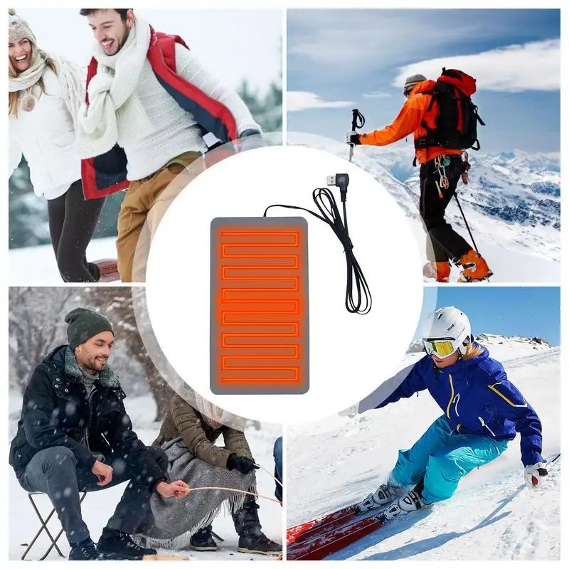 Silicone Heating Pad Thermal Pad Electric Heated Mats Fast Heating Waterproof 3 Adjustable Temperatures Silicone Heat Mat USB