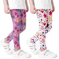 Leggings for Girls Kids Children Elastic Pencil Pants Fashion Print Skinny Trousers Casual Outdoor Clingy Wear Artistic Clothes 1