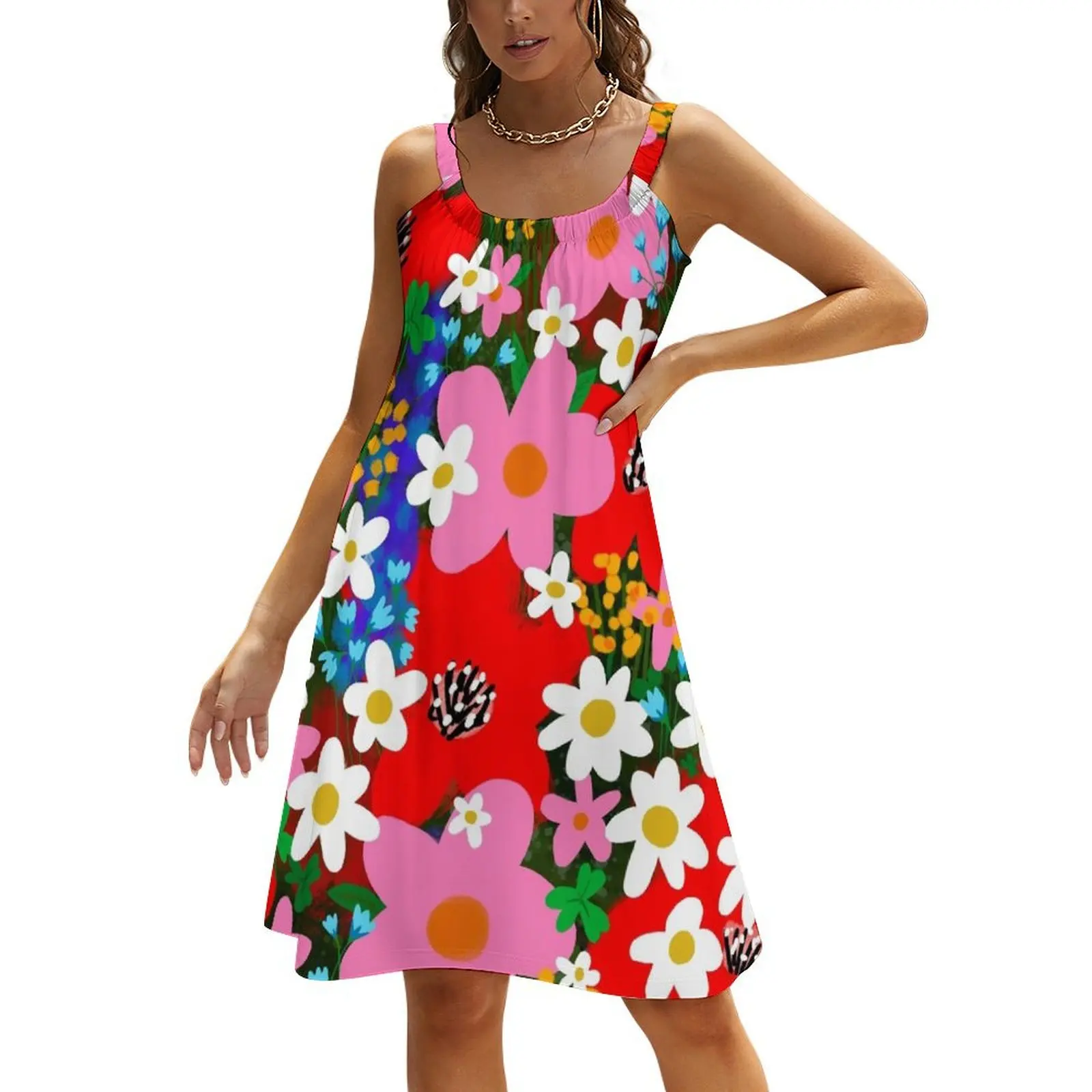 

Flower Power! Beach Sling Skirt dress for woman evening dresses women