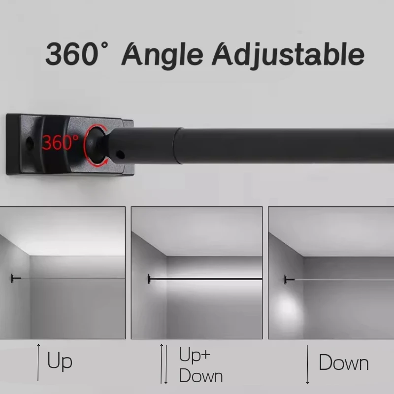 북유럽 RGB LED 스카이라인 벽 램프, 블랙/화이트 스틸 바 스트립, 선형 스콘스, 거실 침실 브래킷, 백라이트, 긴 벽 조명