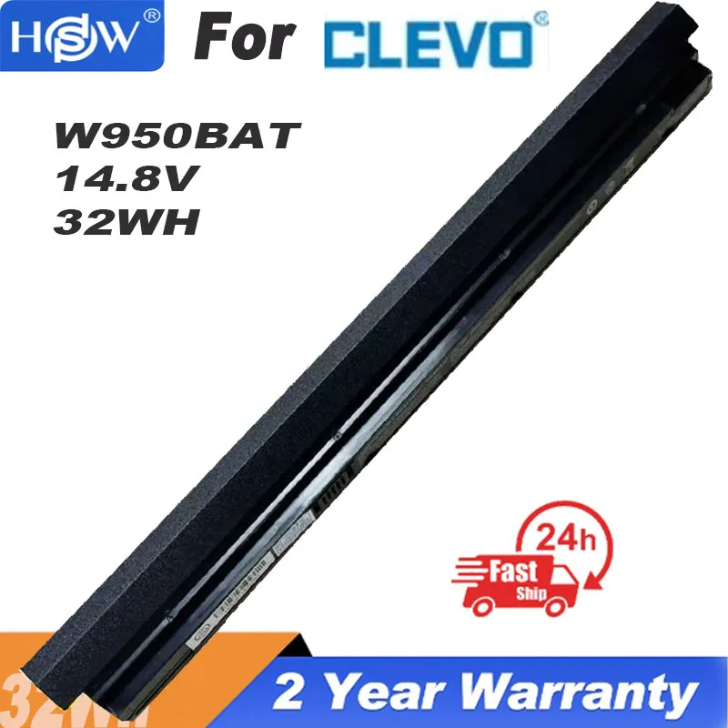 

W950BAT-4 Laptop Battery For Clevo W940JU W940LU W950JU 6-87-W95KS 6-87-W95KS-42F2 6-87-W95KS-49F 14.8V 32WH