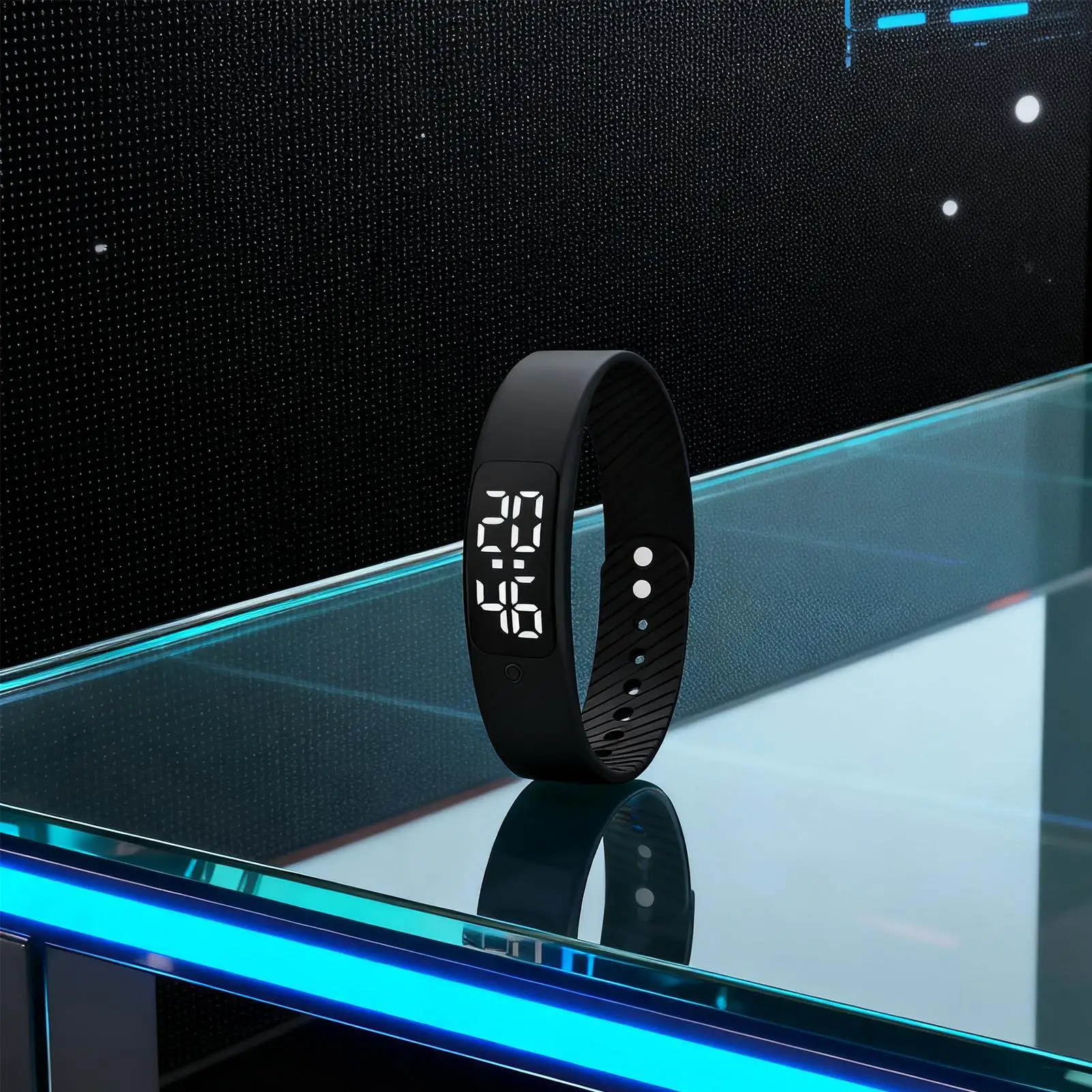 Smart Bracelet Vibration Alarm Clock Reminder Sleep Monitoring Rechargeable Bracelet