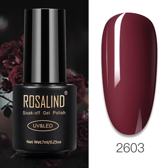 ROSALIND Nail Gel Polish Glitter Series Gel Varnishes All For Manicure Soak Off UV Lamp Nails Art Semi Permanent Gel Polish RA2603