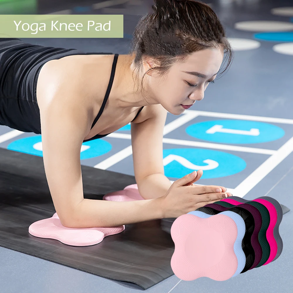 2pc Foam Yoga Knee Pad Wrist Hand Mat Pads Support Cushion Non