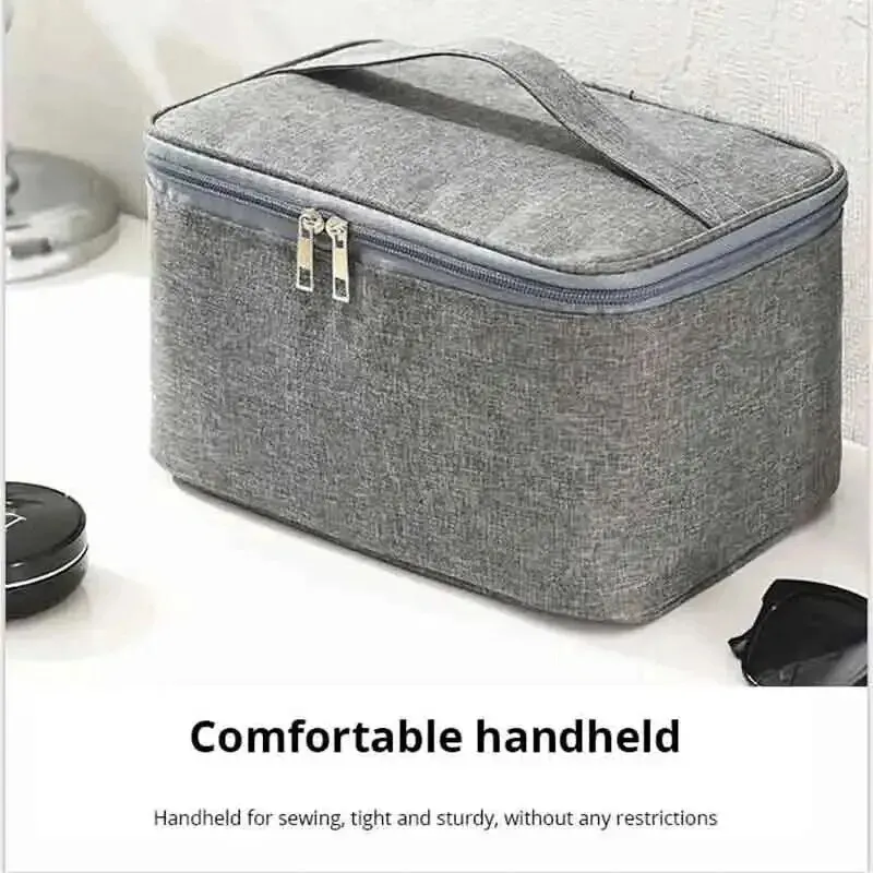 1pc Business Trip Men's Toiletry Bag Double Layer Large Capacity Cosmetic Bag Oxford Cloth Storage Bag Portable Handbag 2