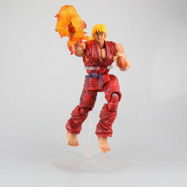 17cm Kawaii Street Fighter Anime Action Figure PVC Hoshi Ryu Ken Dolls Gift  Toys