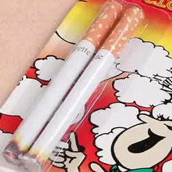 2Pcs Funny Fake Smoking Cigarette Lint End Practical Jokes Trick Prank Toy Party Holiday DIY Toys Cosplay Cigarette Tricky Toys