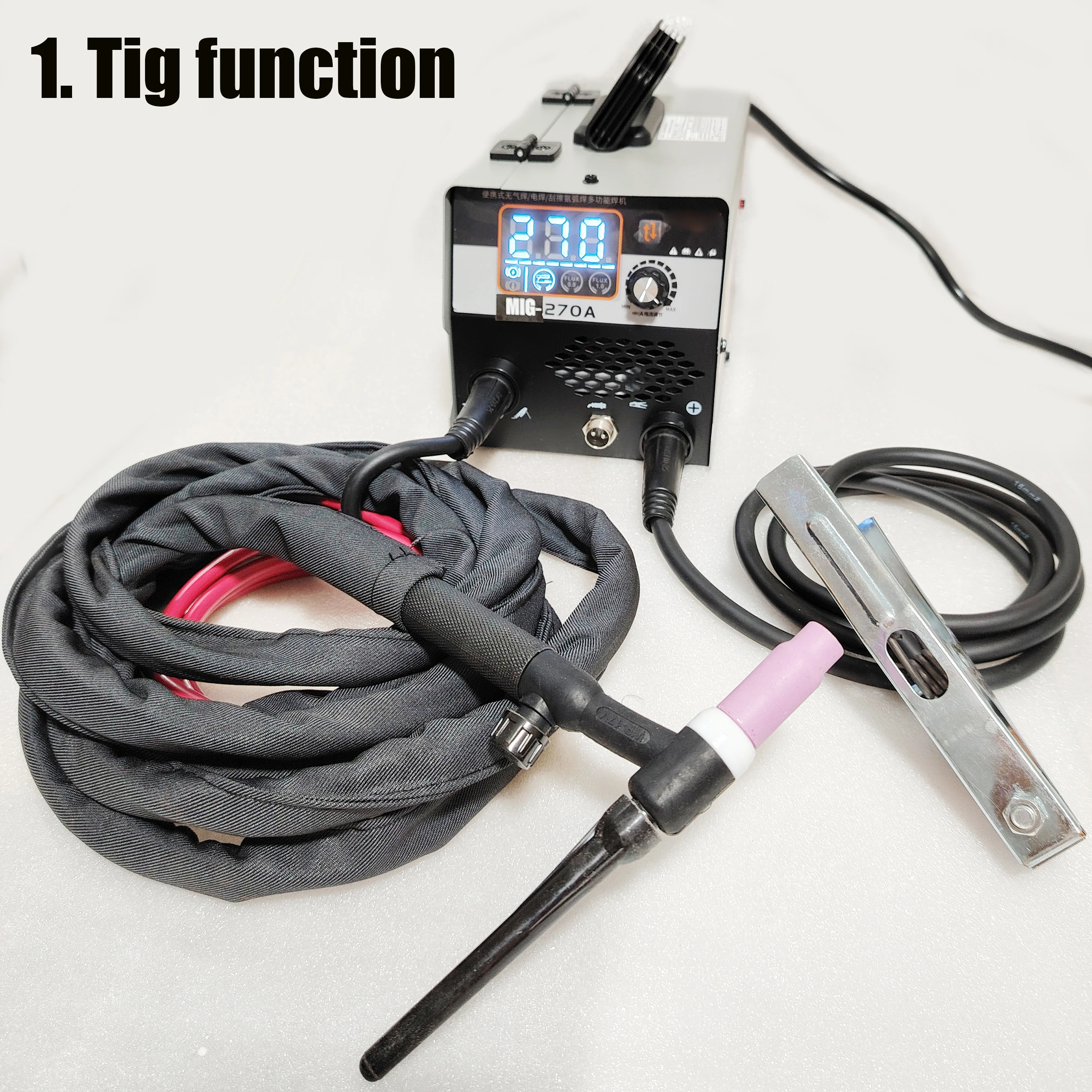 270A semi-automatic MMA TIG MIG Welder 4 IN 1 for Gasless Flux MIG Welding Machine
