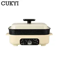 4L Multifunctional Electric Hotpot Thermostatic Multicooker Non-stick Skillet Frying pan Food Steamer barbecue grill Soup stewer 2