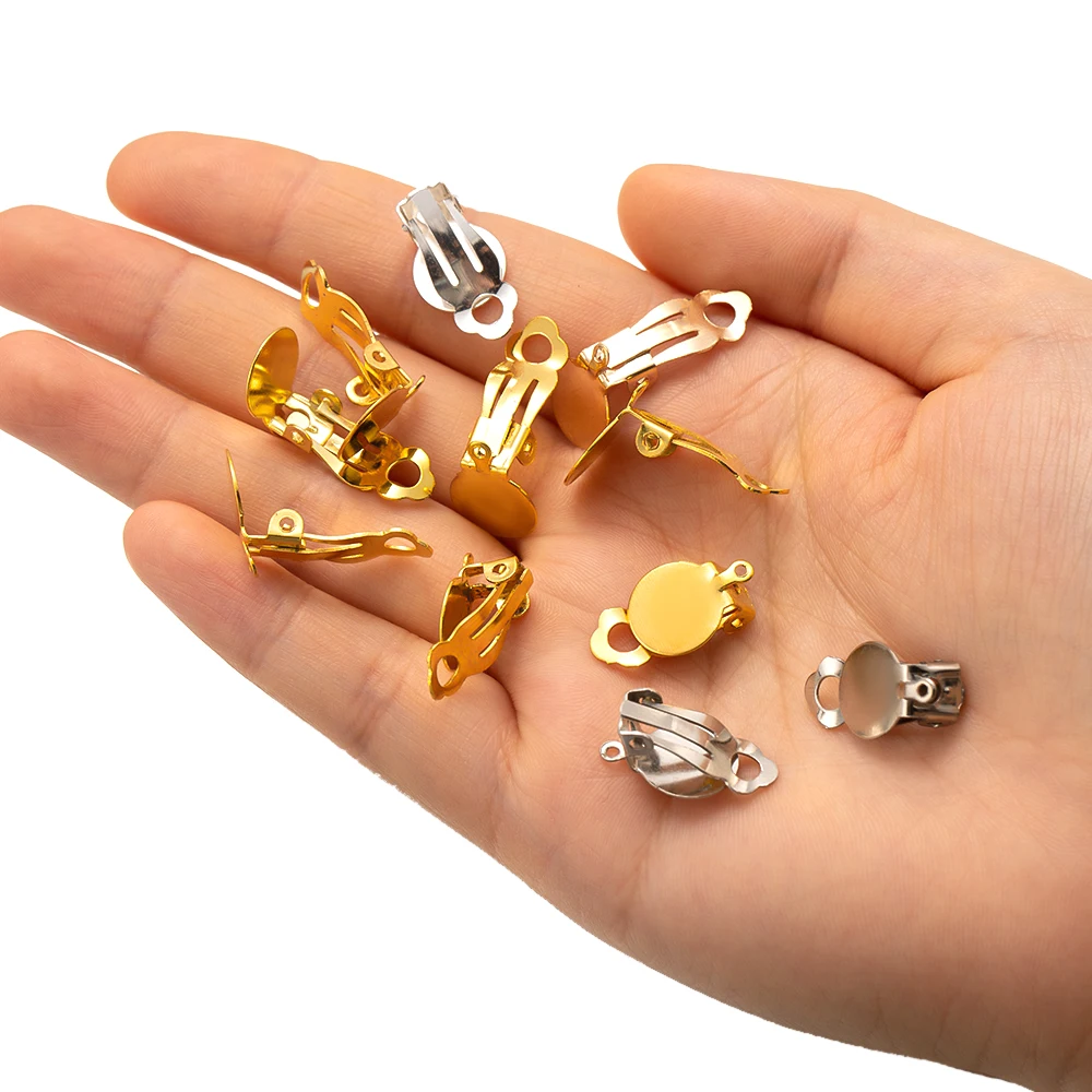 EXCEART 40pezzi Base Orecchini in Legno e Vetro Supporti Rotondi Per Gioielli Fai Da Te Tray Per Cabochon e Incisioni Accessori Per Creazione Orecchini Fatti Mano Colore Caffè Scuro