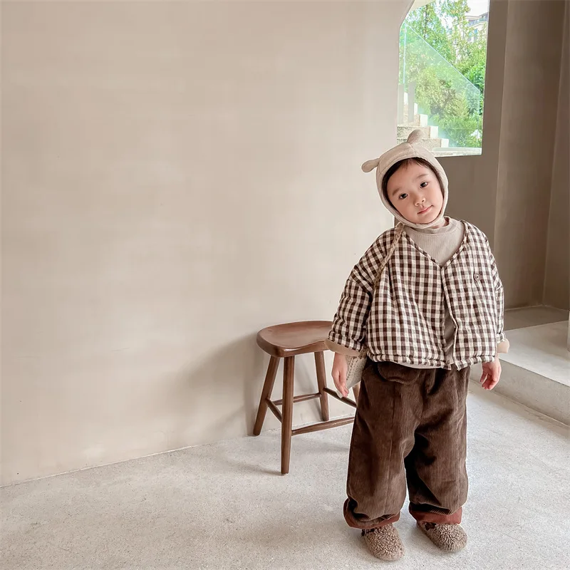Autumn and Winter Clothing Korean Velvet Thickened Cotton-padded Clothing Girls' Winter Jacket Cotton
