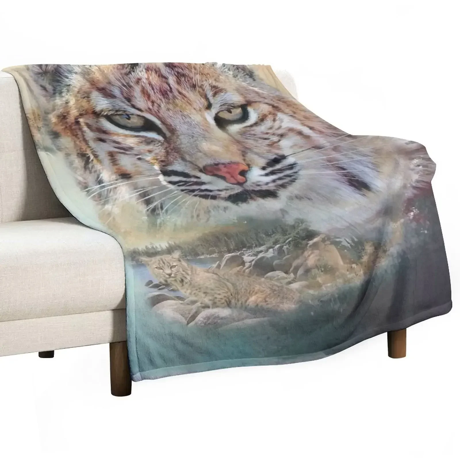 

New Bobcat Throw Blanket For Baby halloween christmas gifts Luxury Brand Blankets