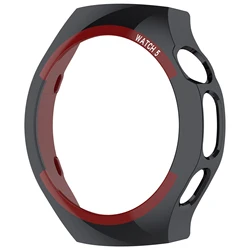 Durable Shockproof Bumper Shell for Huawei Watch 5 - Stylish Protective PC Hard Case (Black)