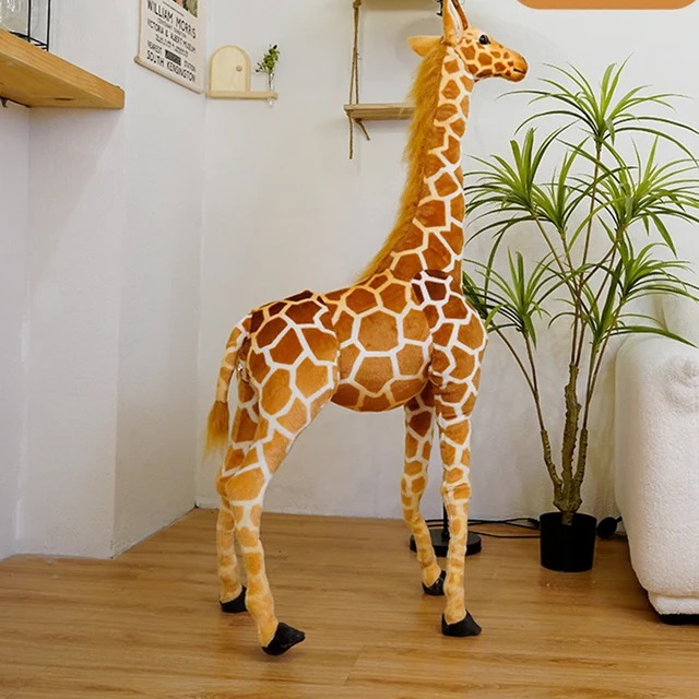 35-120 cm Géant Girafe en Peluche Jouets De Haute Qualité Animaux e