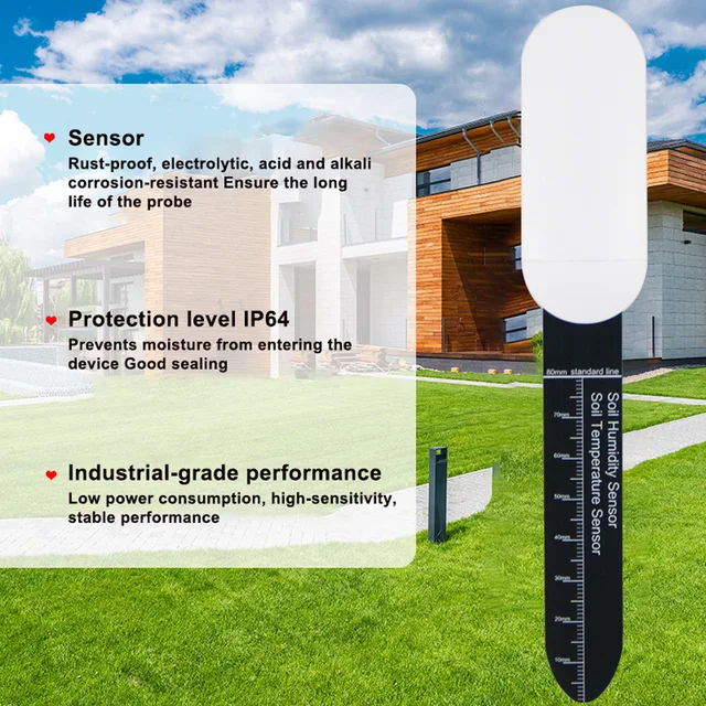 Tuya Zigbee Soil Moisture Tester Temperature&Humidity Meter Automation Irrigation Detector Plant Flower Soil Monitor Garden Tool 5
