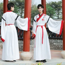 

2022 Original Hanfu ancient costume big sleeve black domineering knight Chinese style martial arts couple fairy knight suit