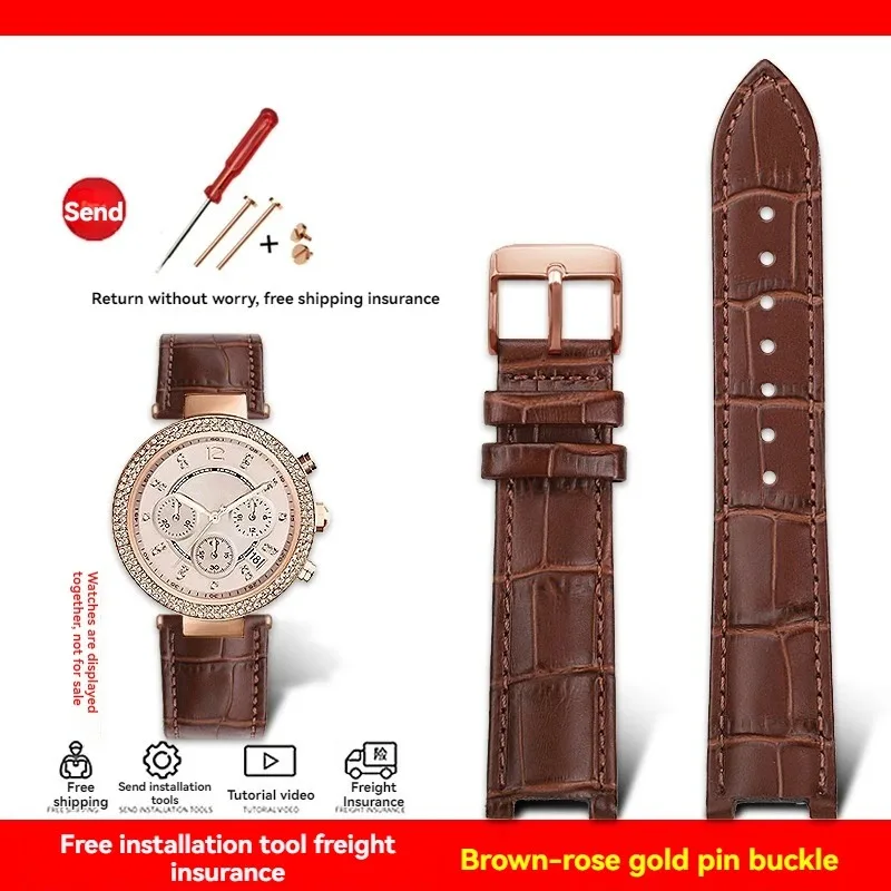 Luxurious Genuine Leather Watch Strap – Premium Cowhide Calfskin, Various Sizes Available