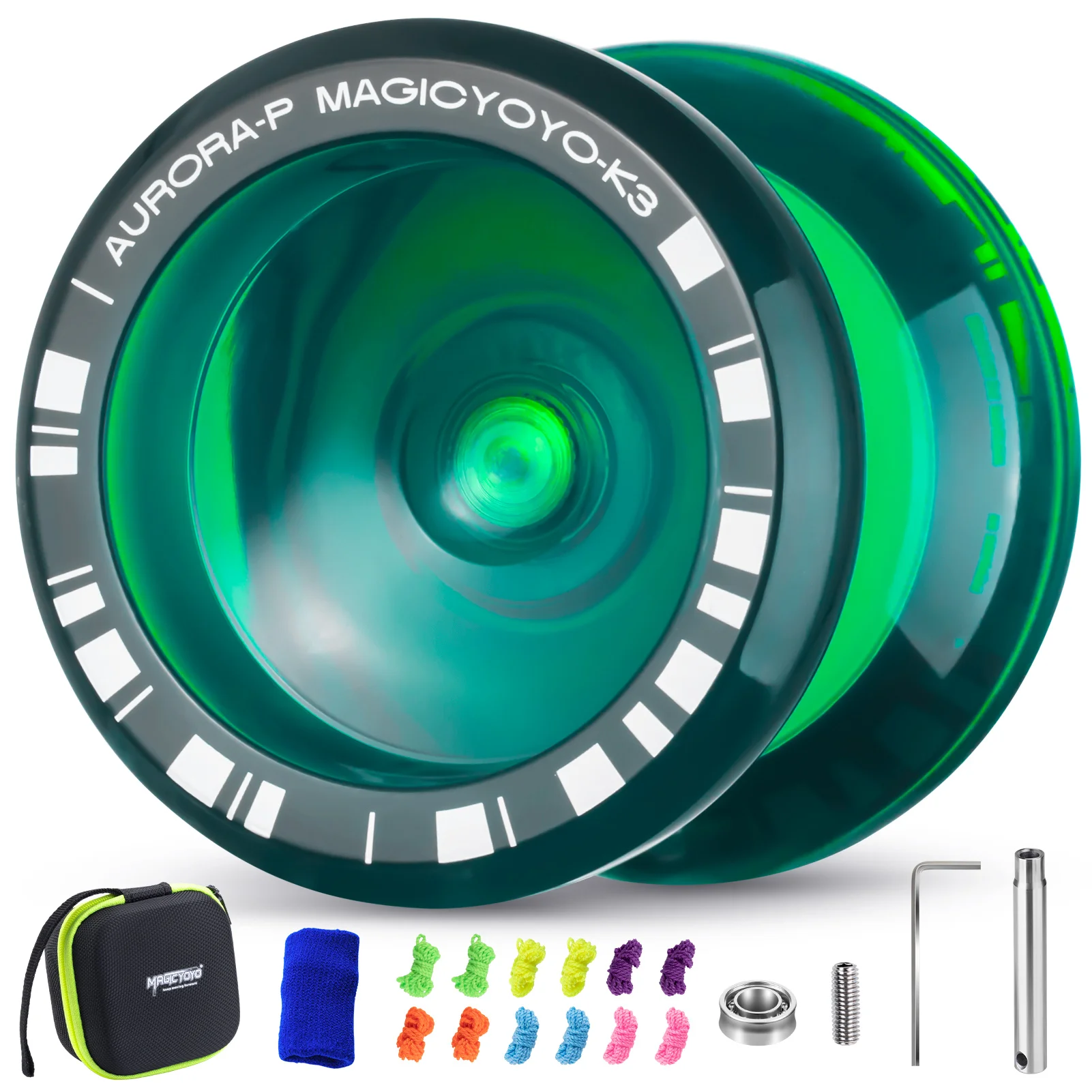 Yoyo Ball MAGICYOYO K3 Aurora-p Yoyo Kids Responsive Yoyo Beginner Professional Trick Yoyos Extra Unresponsive Bearing
