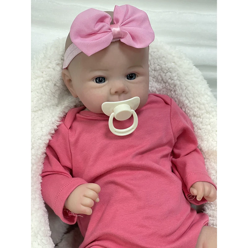 Npk 49Cm Baby Girl Julies Reborn Doll Soft Cuddly Body Realistico 3D Skin Paint Con Genesis Paint Venature Visibili Art Doll