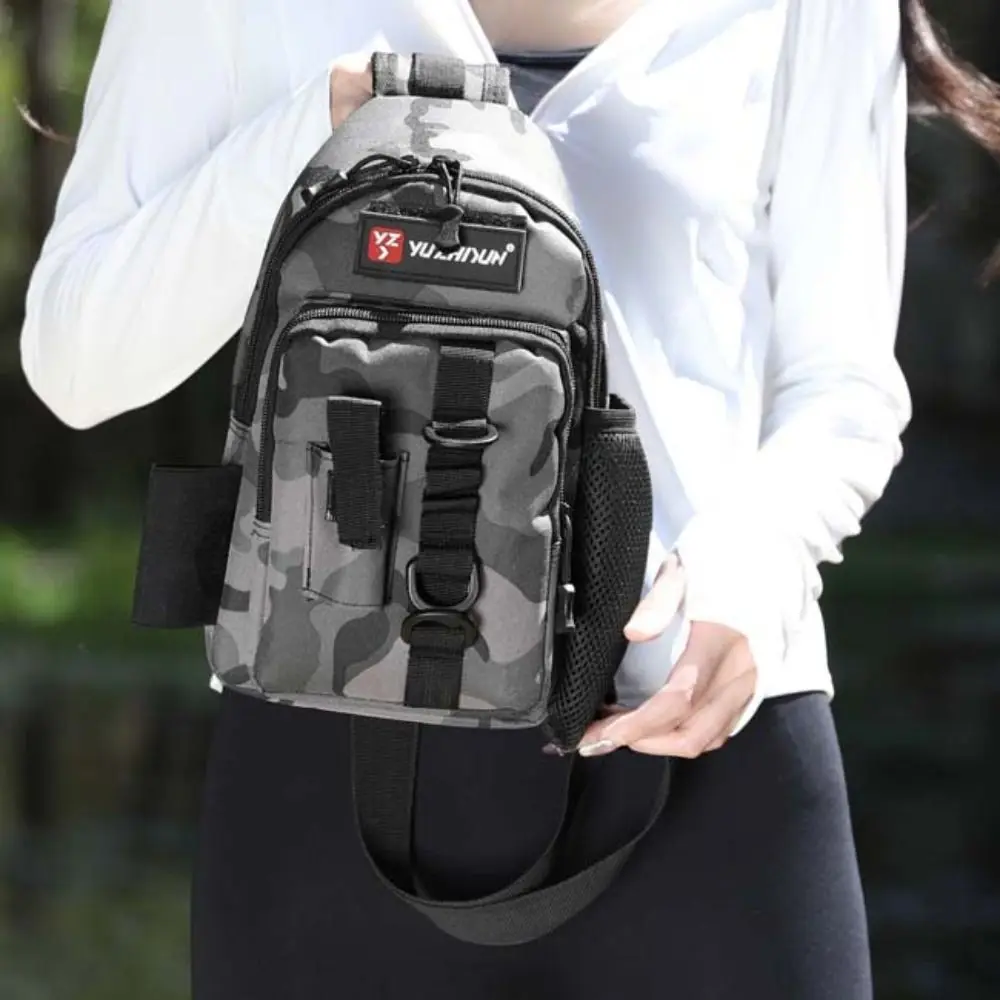 Rod Holders Fishing Chest Bag Waterproof Crossbody Lure Fishing Bags Bait Storage Waist Bag Fishing Tackle Pack Outdoor Sports