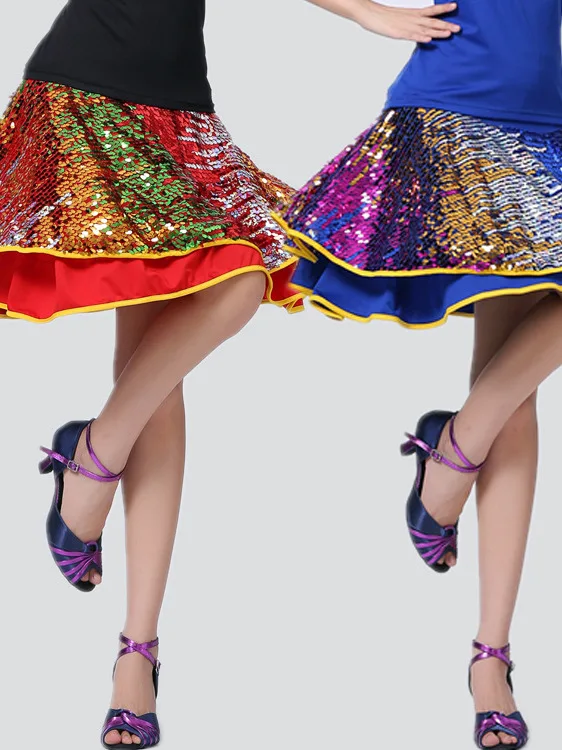 

Female Leopard Spandex Girl Latin Dresses Dancing Ballroom Dance Dress Rumba Samba Samba Cha Cha Tango Skirt Standard Salsa
