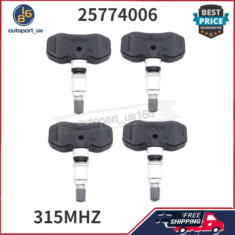 

For Buick Rainier Cadillac CTS SRX Chevrolet SSR Trailblazer GMC Envoy Envoy XL Saab 9-7X Tire Pressure Monitor Sensor 25774006