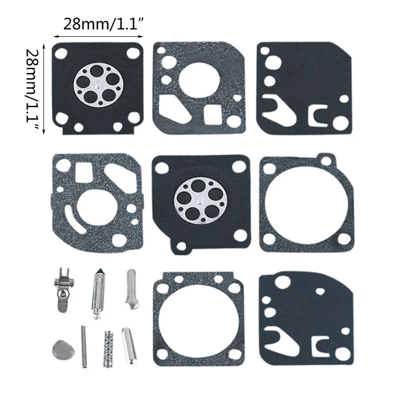 Carburetor Repair Gasket Kit Diaphragms Membrane Replacement Accessories for Zama RB-29 Ryobi 26cc 30cc Blower Trimmer