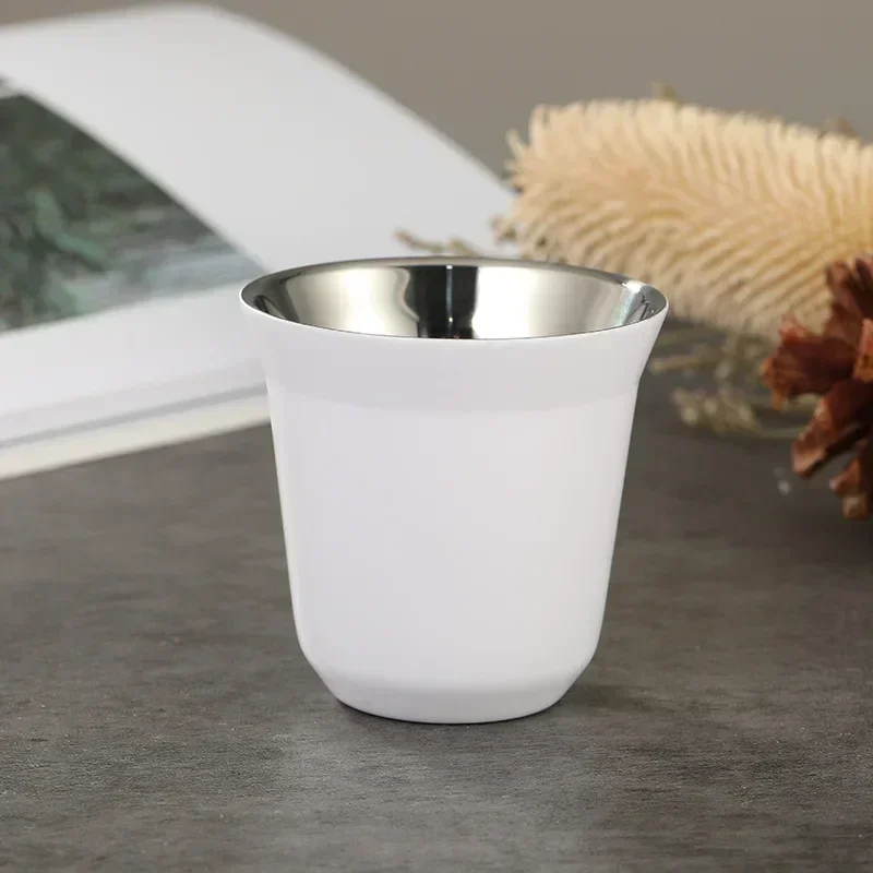 80ml Double Wall Stainless Steel Insulated Cups – Set of 2