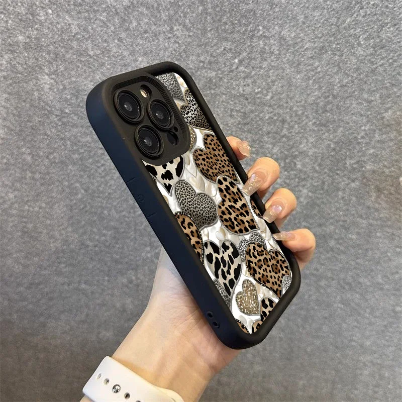Heart Pattern Painted Soft Phone Case Cover