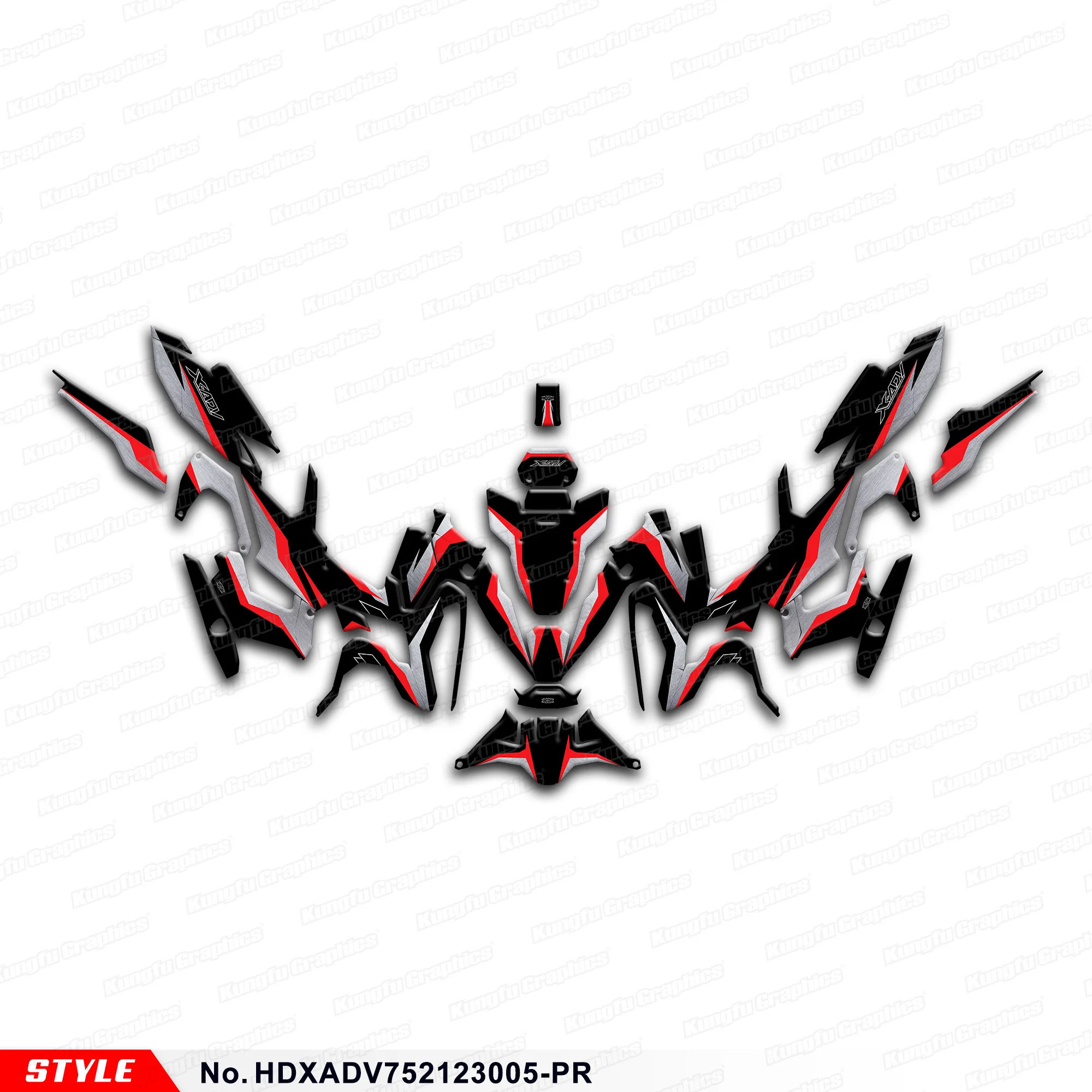 

Наклейки на мотоцикл, Набор наклеек для Honda X-ADV 750 2021 2022 2023, HDXADV752123005-PR