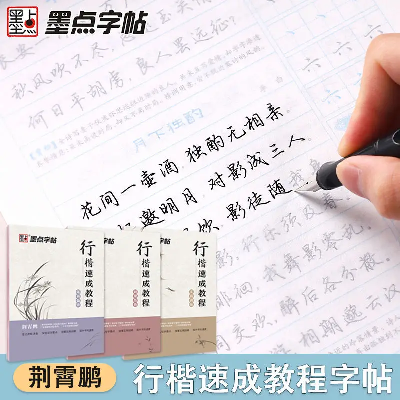 Ink Point Jing Xiao Peng Xingkai Quick Copybook Beginners Entry College Students Calligraphy Practice Adults